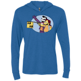 T-Shirts Vintage Royal / X-Small Funny Gun Triblend Long Sleeve Hoodie Tee