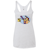 T-Shirts Heather White / X-Small Funny Gun Women's Triblend Racerback Tank