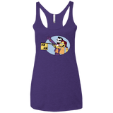 T-Shirts Purple Rush / X-Small Funny Gun Women's Triblend Racerback Tank