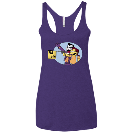 T-Shirts Purple Rush / X-Small Funny Gun Women's Triblend Racerback Tank
