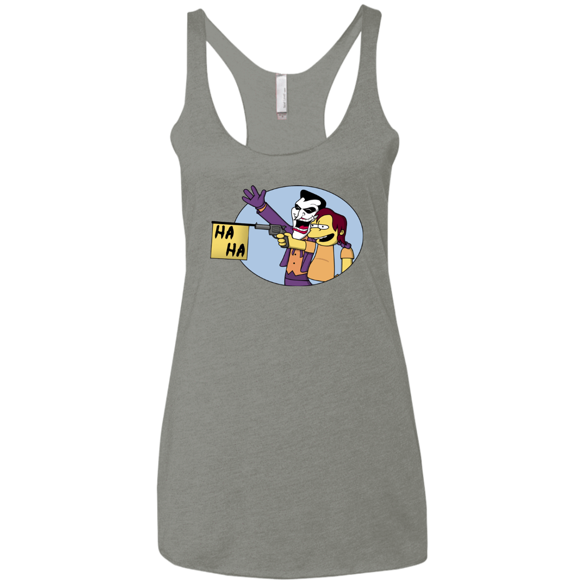 T-Shirts Venetian Grey / X-Small Funny Gun Women's Triblend Racerback Tank