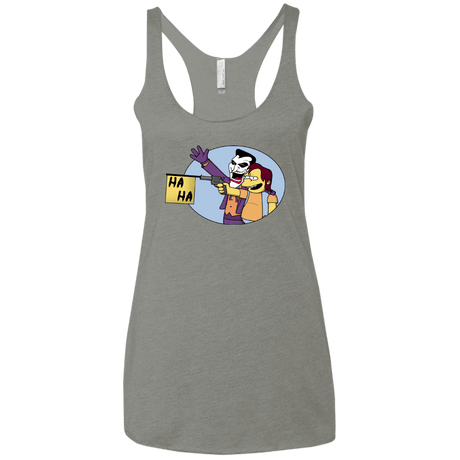T-Shirts Venetian Grey / X-Small Funny Gun Women's Triblend Racerback Tank