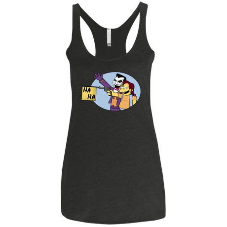 T-Shirts Vintage Black / X-Small Funny Gun Women's Triblend Racerback Tank