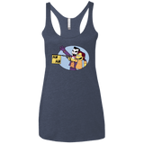 T-Shirts Vintage Navy / X-Small Funny Gun Women's Triblend Racerback Tank