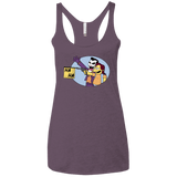 T-Shirts Vintage Purple / X-Small Funny Gun Women's Triblend Racerback Tank