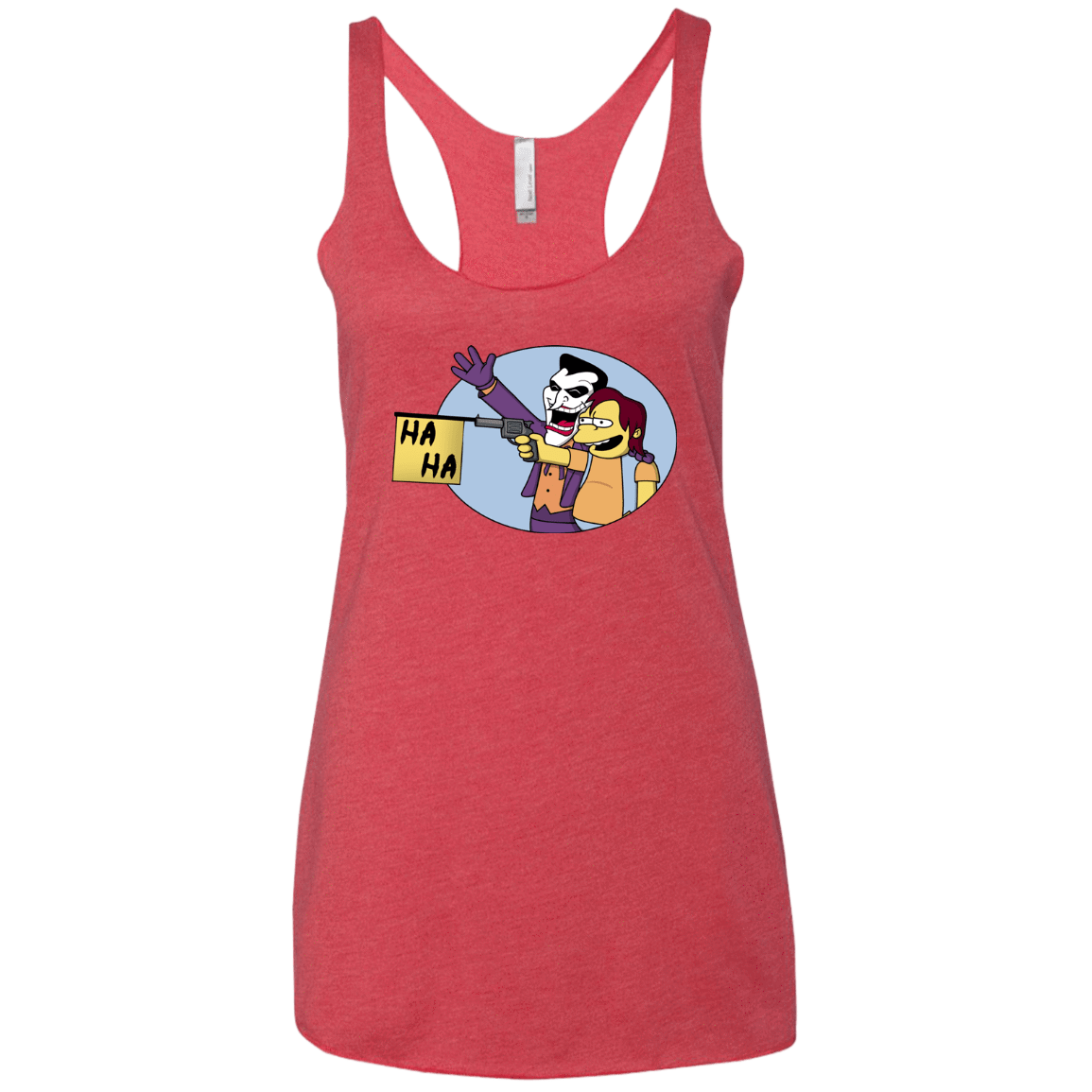 T-Shirts Vintage Red / X-Small Funny Gun Women's Triblend Racerback Tank