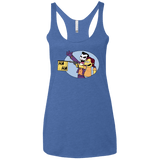 T-Shirts Vintage Royal / X-Small Funny Gun Women's Triblend Racerback Tank