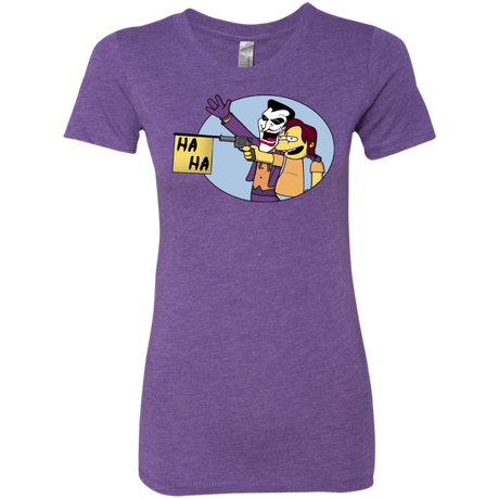 T-Shirts Purple Rush / Small Funny Gun Women's Triblend T-Shirt