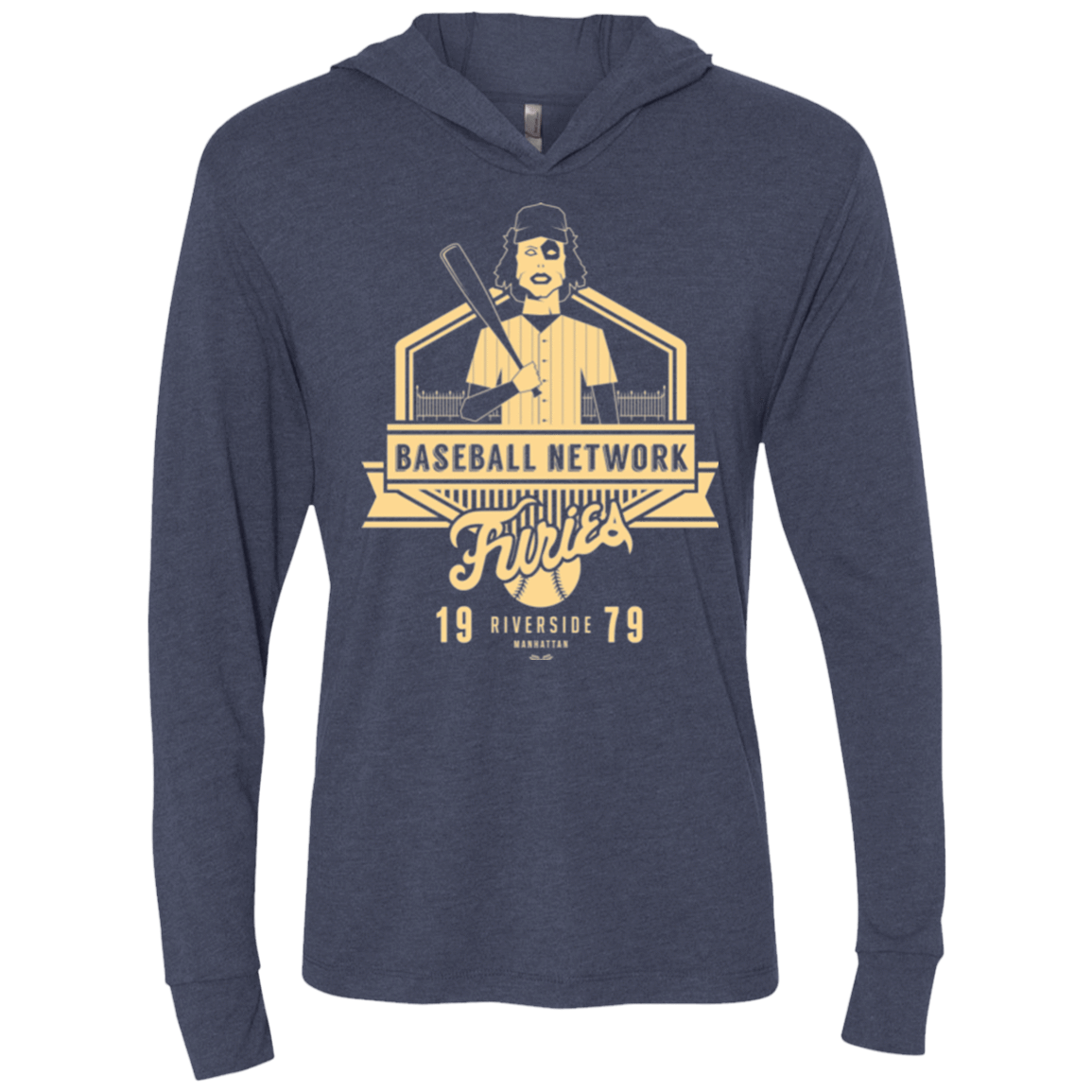 T-Shirts Vintage Navy / X-Small Furies Triblend Long Sleeve Hoodie Tee