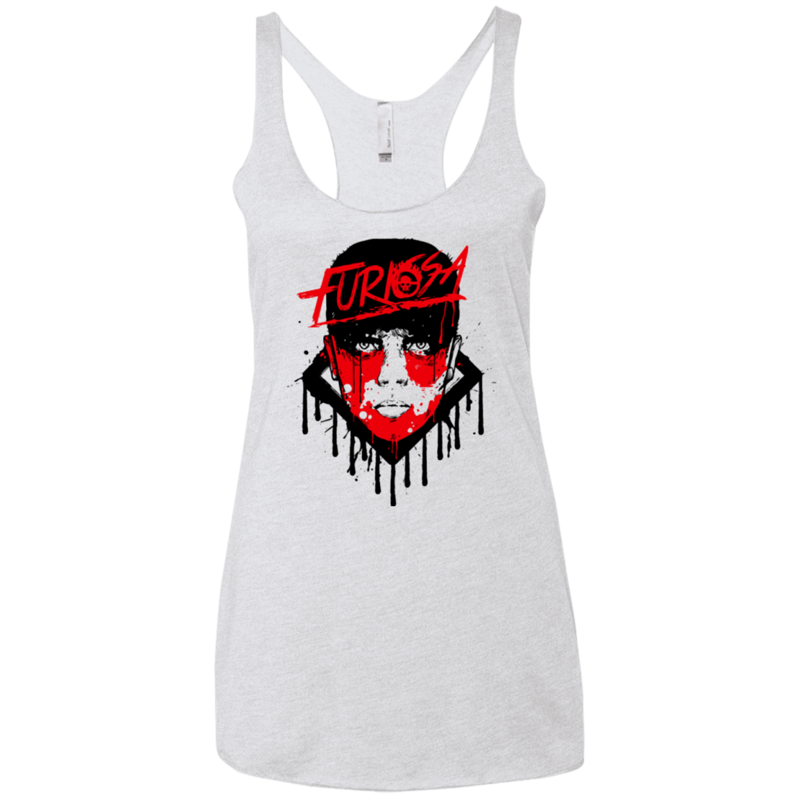 T-Shirts Heather White / X-Small Furiosa Women's Triblend Racerback Tank