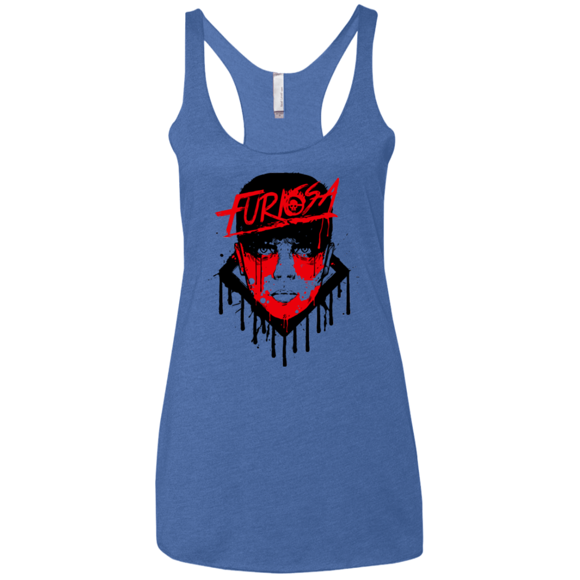 T-Shirts Vintage Royal / X-Small Furiosa Women's Triblend Racerback Tank