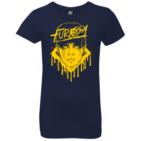 T-Shirts Midnight Navy / YXS Furiosa Yellow Girls Premium T-Shirt