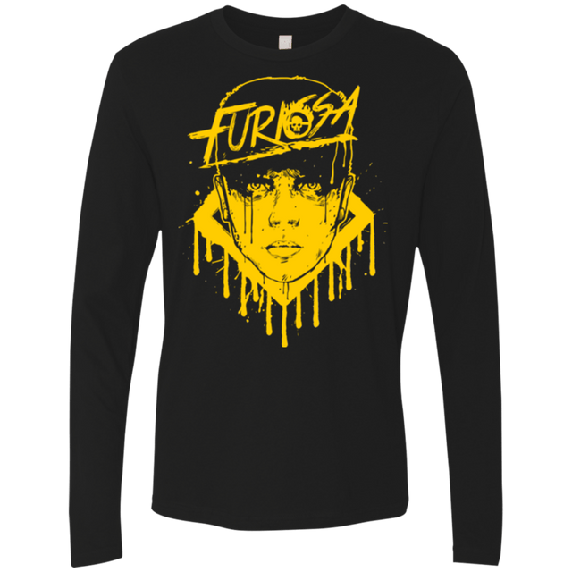 T-Shirts Black / Small Furiosa Yellow Men's Premium Long Sleeve