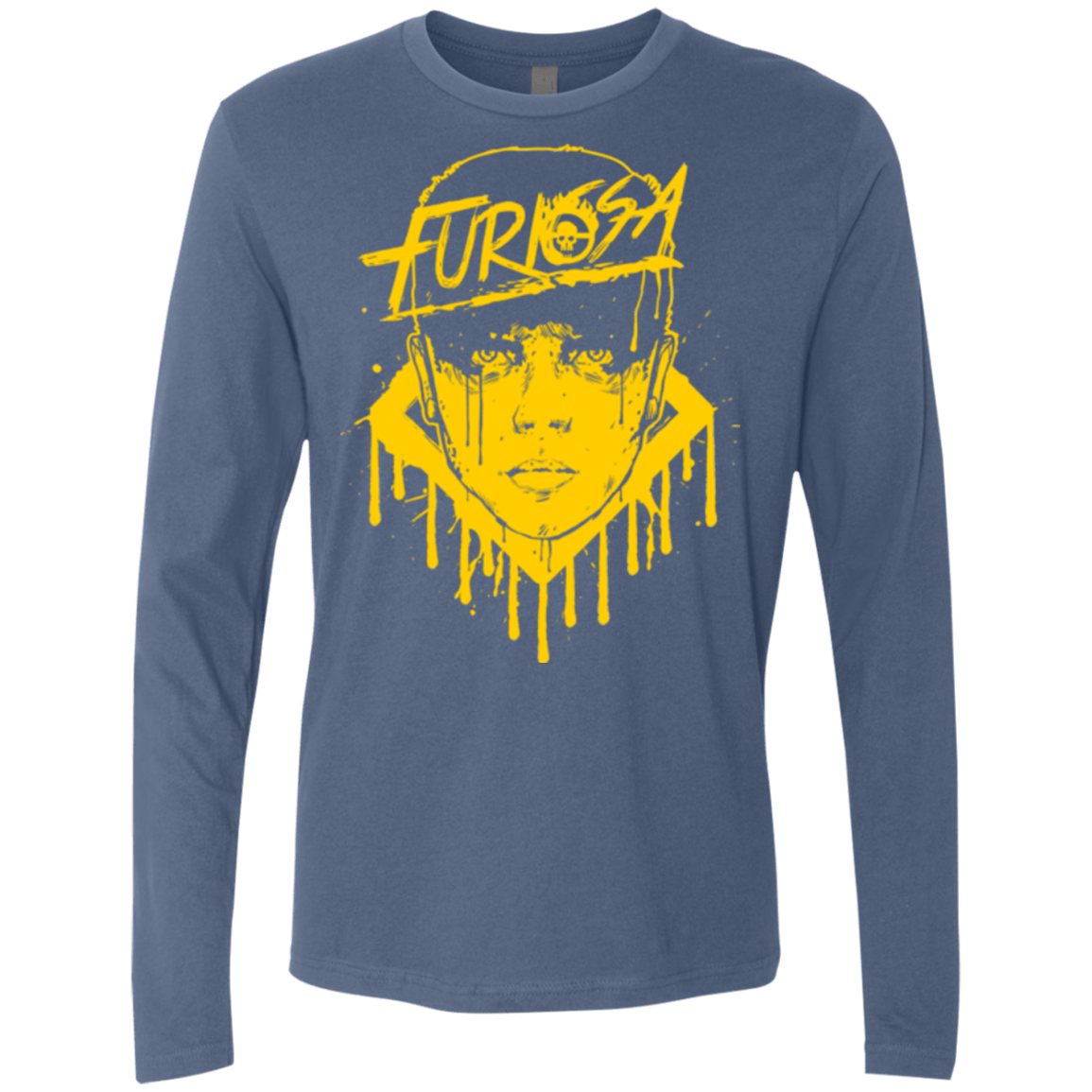 T-Shirts Indigo / Small Furiosa Yellow Men's Premium Long Sleeve