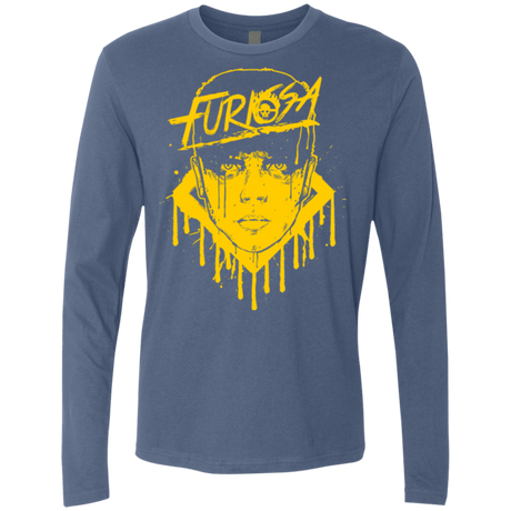 T-Shirts Indigo / Small Furiosa Yellow Men's Premium Long Sleeve