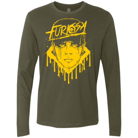T-Shirts Military Green / Small Furiosa Yellow Men's Premium Long Sleeve