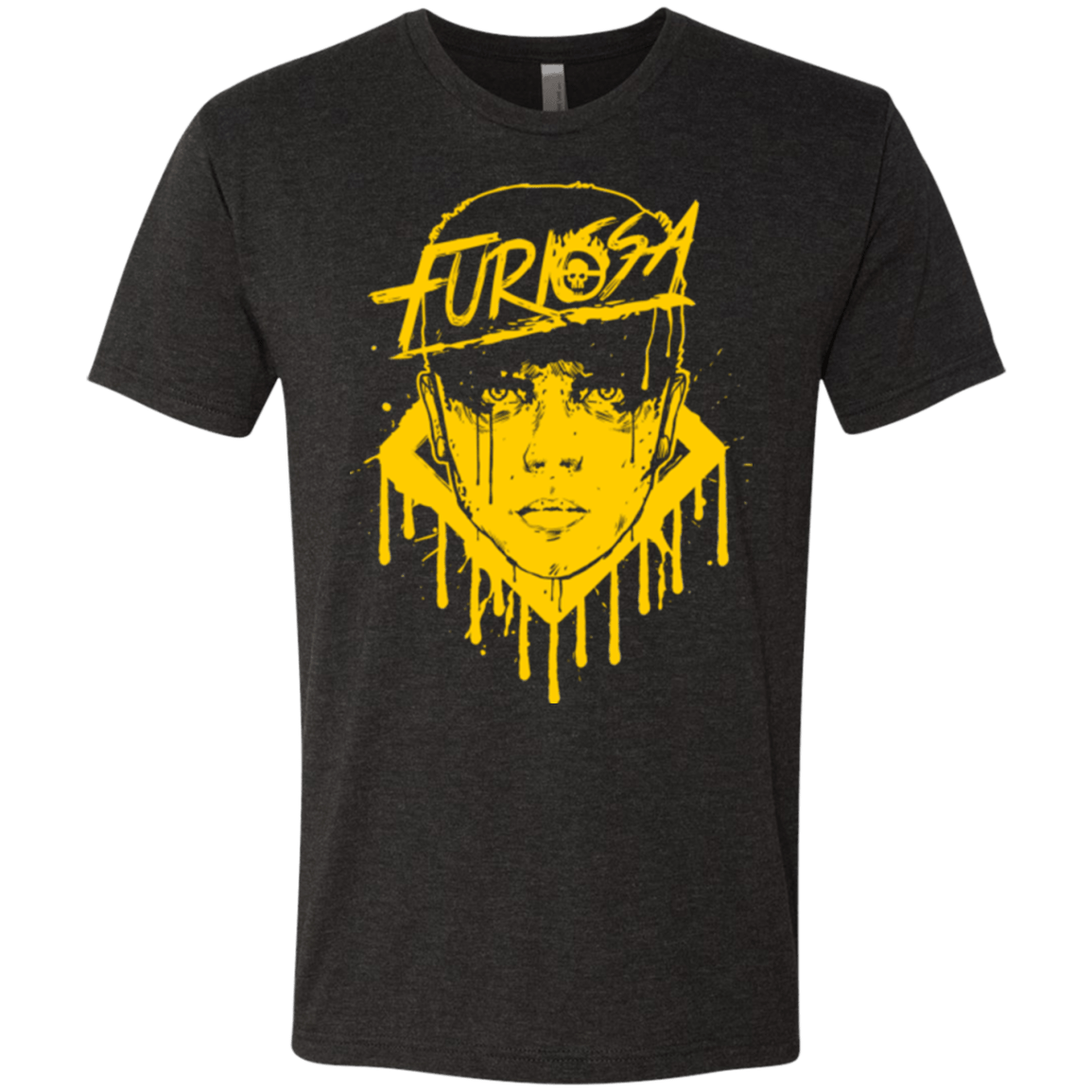 T-Shirts Vintage Black / Small Furiosa Yellow Men's Triblend T-Shirt