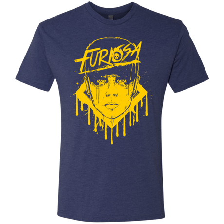 T-Shirts Vintage Navy / Small Furiosa Yellow Men's Triblend T-Shirt