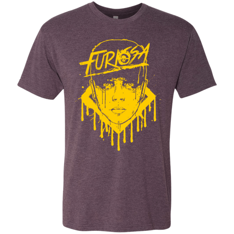 T-Shirts Vintage Purple / Small Furiosa Yellow Men's Triblend T-Shirt