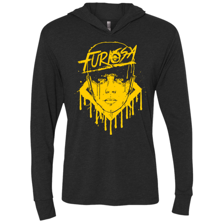 T-Shirts Vintage Black / X-Small Furiosa Yellow Triblend Long Sleeve Hoodie Tee