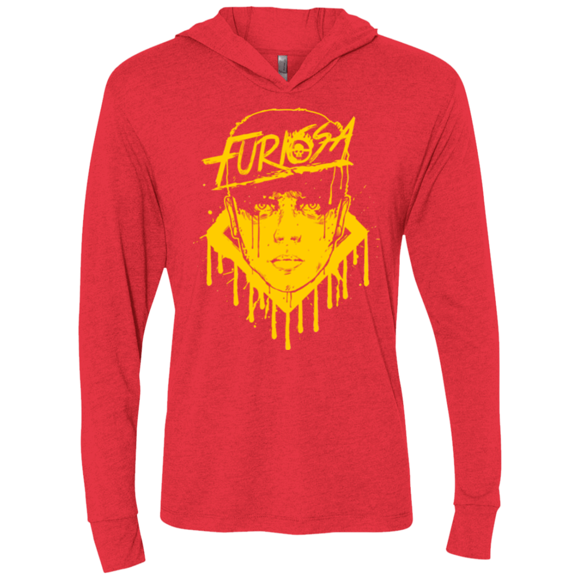T-Shirts Vintage Red / X-Small Furiosa Yellow Triblend Long Sleeve Hoodie Tee