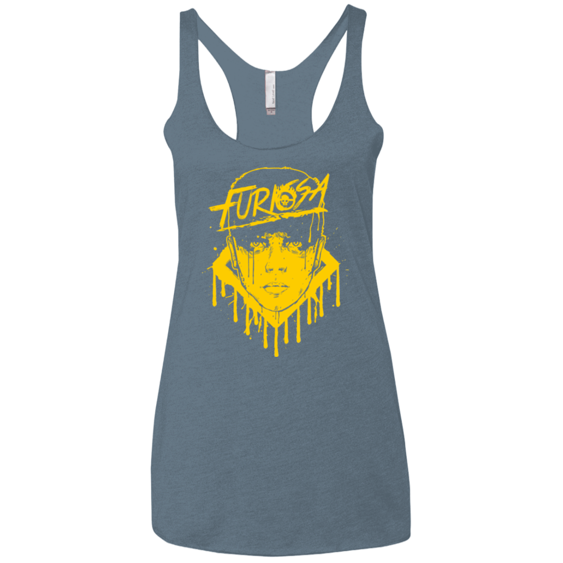 T-Shirts Indigo / X-Small Furiosa Yellow Women's Triblend Racerback Tank