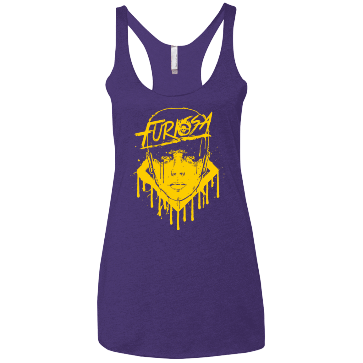 T-Shirts Purple Rush / X-Small Furiosa Yellow Women's Triblend Racerback Tank
