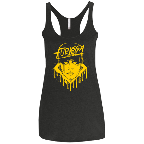 T-Shirts Vintage Black / X-Small Furiosa Yellow Women's Triblend Racerback Tank