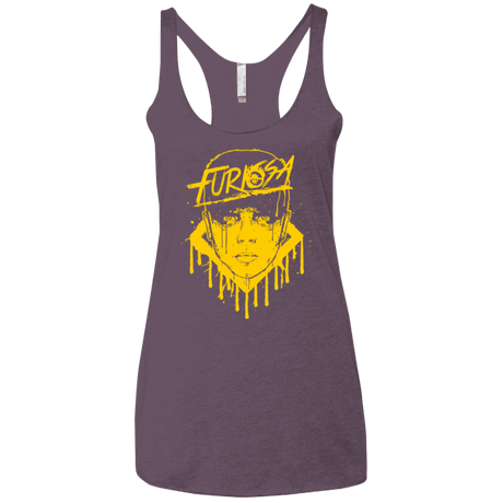 T-Shirts Vintage Purple / X-Small Furiosa Yellow Women's Triblend Racerback Tank