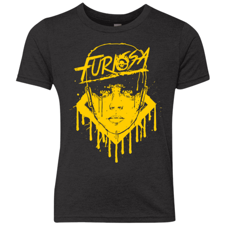 T-Shirts Vintage Black / YXS Furiosa Yellow Youth Triblend T-Shirt