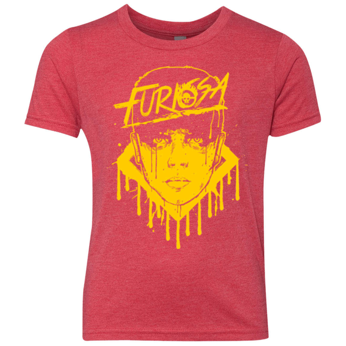 T-Shirts Vintage Red / YXS Furiosa Yellow Youth Triblend T-Shirt