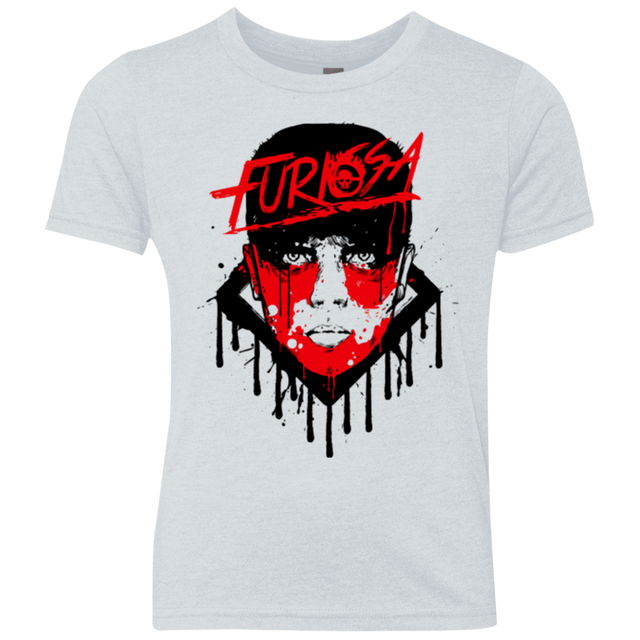 T-Shirts Heather White / YXS Furiosa Youth Triblend T-Shirt