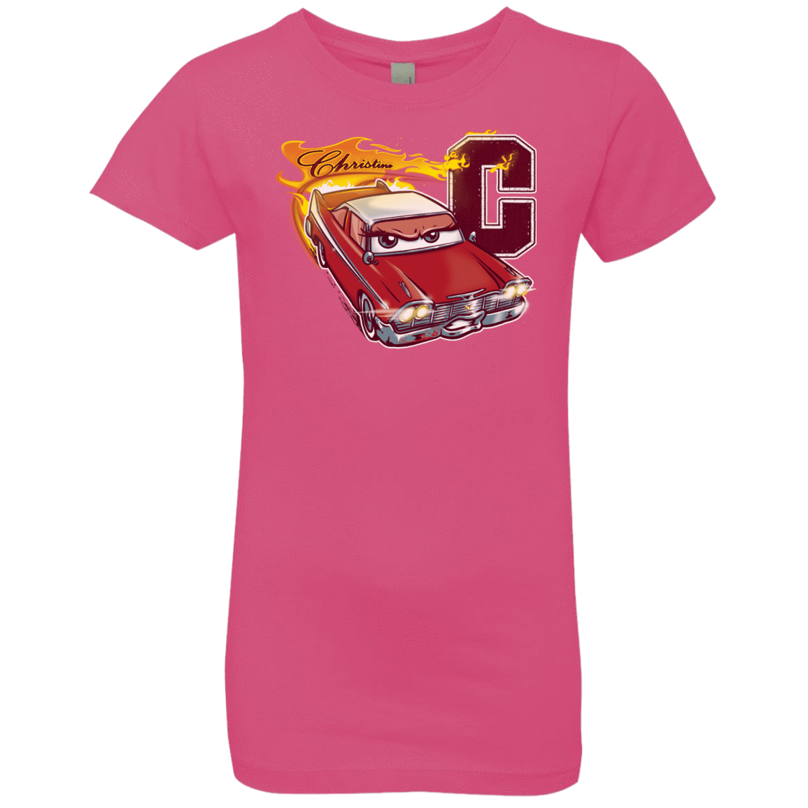 T-Shirts Hot Pink / YXS Fury And Fire Girls Premium T-Shirt