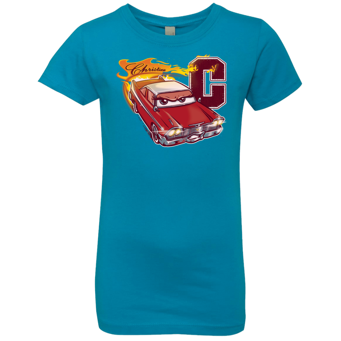T-Shirts Turquoise / YXS Fury And Fire Girls Premium T-Shirt