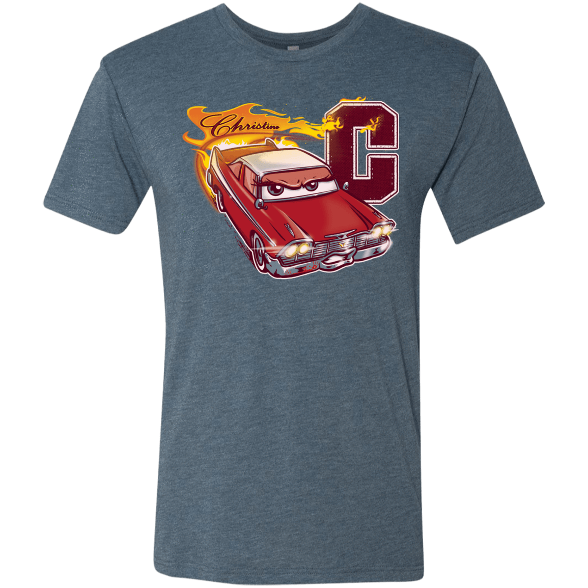 T-Shirts Indigo / Small Fury And Fire Men's Triblend T-Shirt