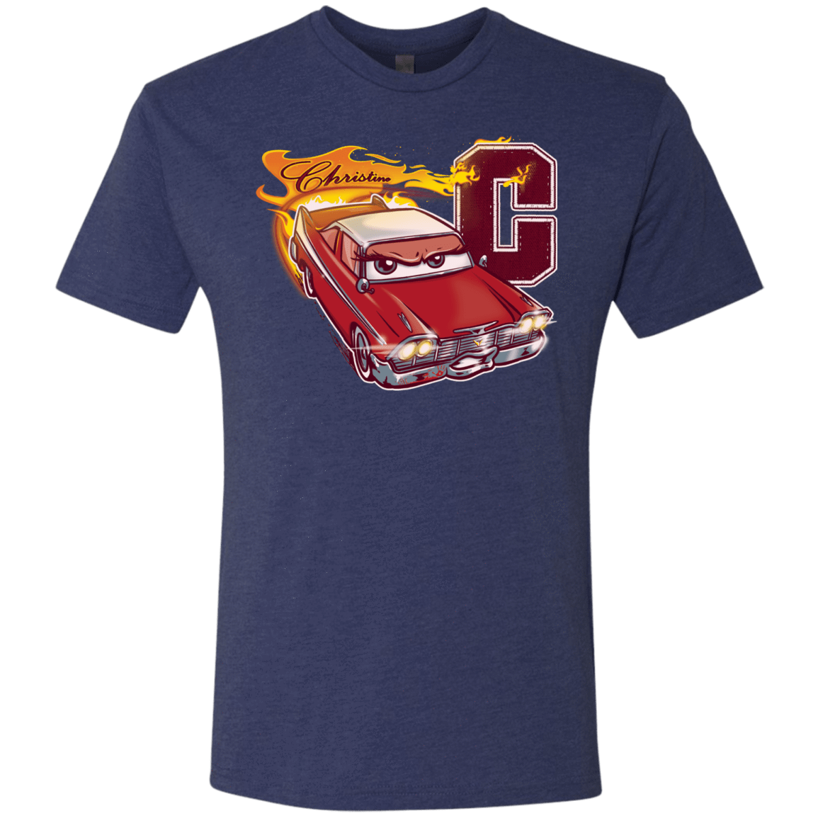 T-Shirts Vintage Navy / Small Fury And Fire Men's Triblend T-Shirt