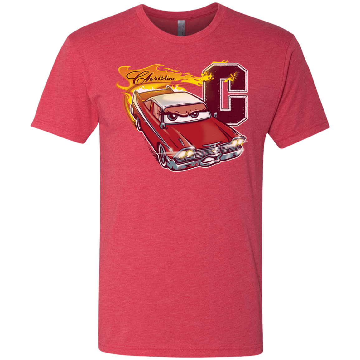 T-Shirts Vintage Red / Small Fury And Fire Men's Triblend T-Shirt