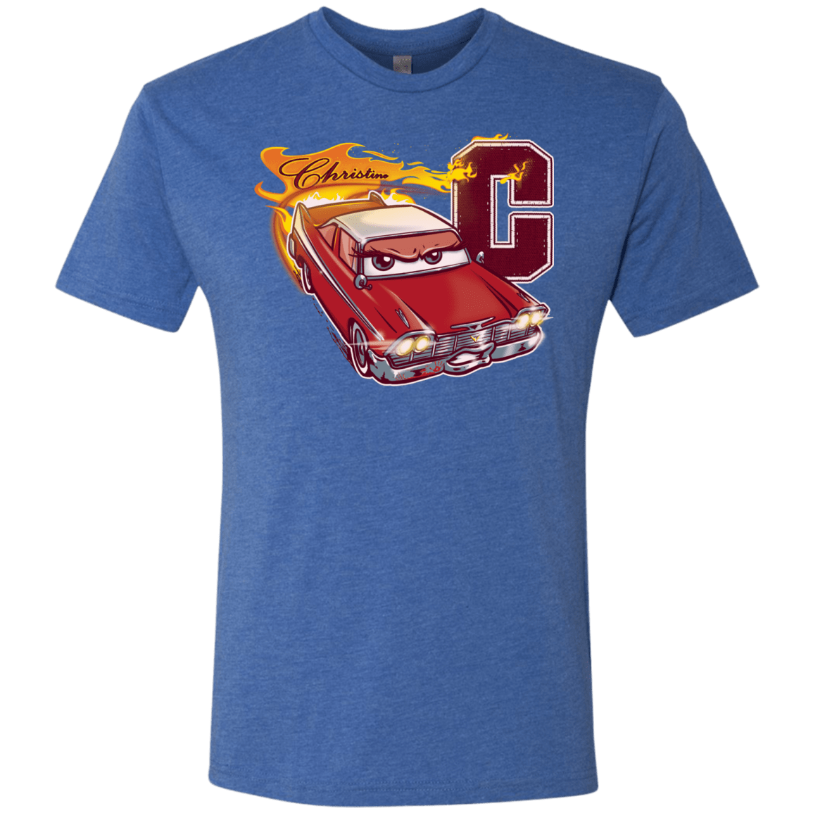 T-Shirts Vintage Royal / Small Fury And Fire Men's Triblend T-Shirt