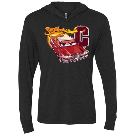 T-Shirts Vintage Black / X-Small Fury And Fire Triblend Long Sleeve Hoodie Tee