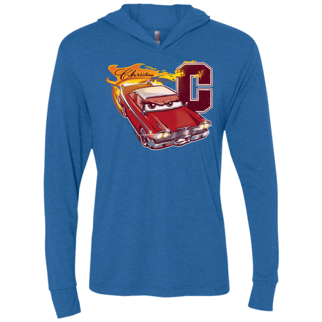 T-Shirts Vintage Royal / X-Small Fury And Fire Triblend Long Sleeve Hoodie Tee