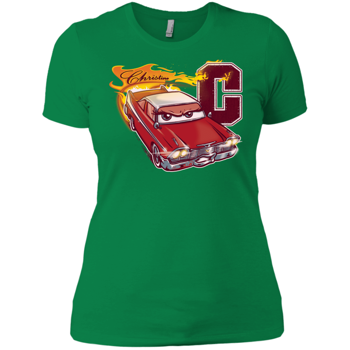 T-Shirts Kelly Green / X-Small Fury And Fire Women's Premium T-Shirt