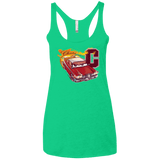 T-Shirts Envy / X-Small Fury And Fire Women's Triblend Racerback Tank