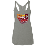 T-Shirts Venetian Grey / X-Small Fury And Fire Women's Triblend Racerback Tank