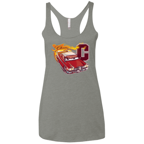 T-Shirts Venetian Grey / X-Small Fury And Fire Women's Triblend Racerback Tank