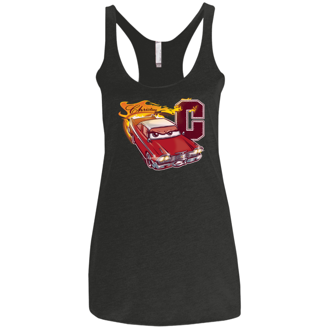 T-Shirts Vintage Black / X-Small Fury And Fire Women's Triblend Racerback Tank