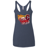 T-Shirts Vintage Navy / X-Small Fury And Fire Women's Triblend Racerback Tank