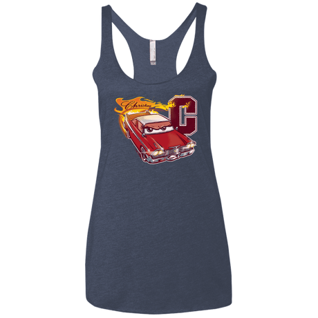 T-Shirts Vintage Navy / X-Small Fury And Fire Women's Triblend Racerback Tank