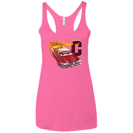 T-Shirts Vintage Pink / X-Small Fury And Fire Women's Triblend Racerback Tank