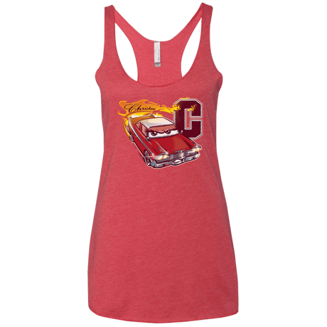 T-Shirts Vintage Red / X-Small Fury And Fire Women's Triblend Racerback Tank