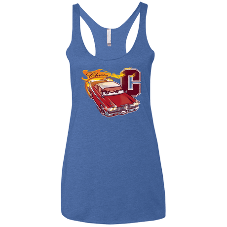 T-Shirts Vintage Royal / X-Small Fury And Fire Women's Triblend Racerback Tank
